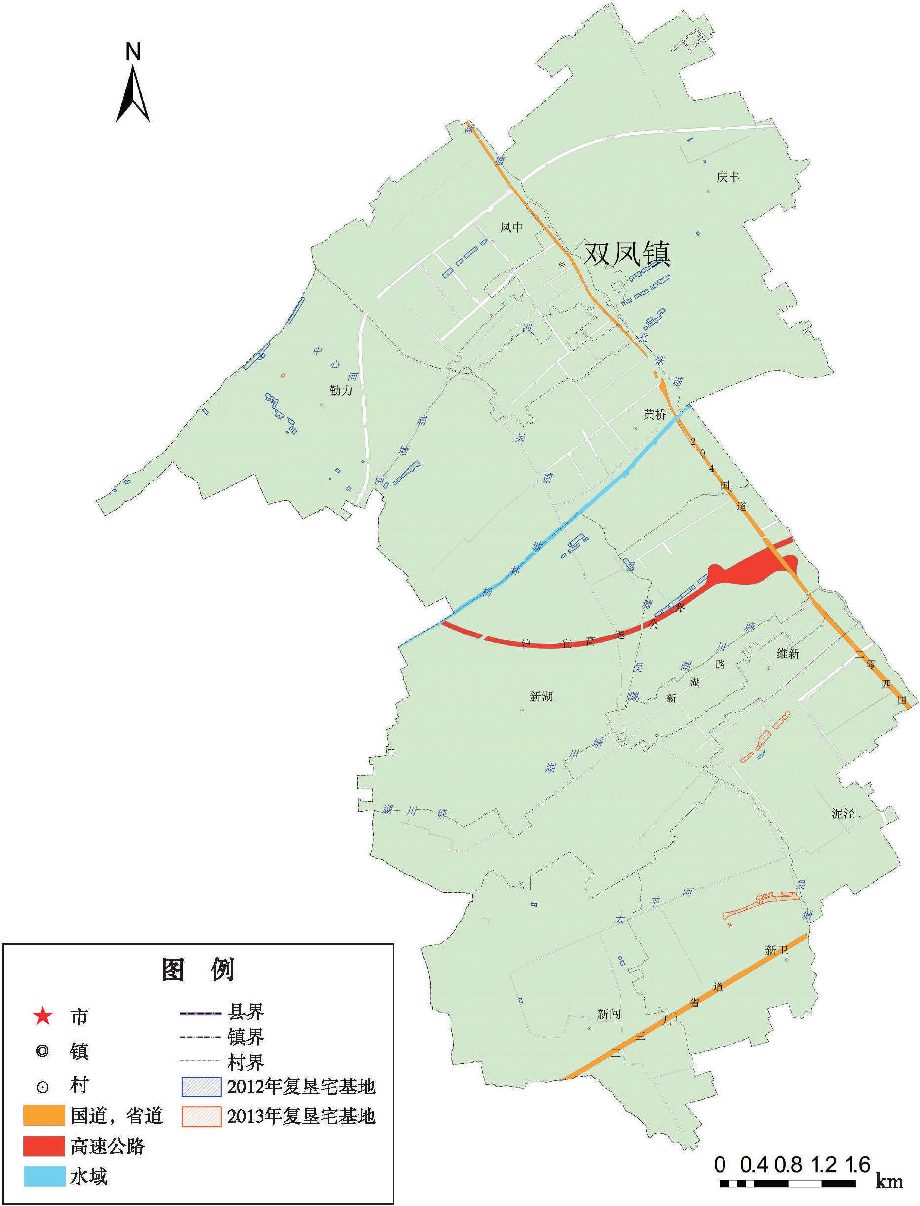 太倉市雙鳳鎮(zhèn)宅基地復墾分布圖